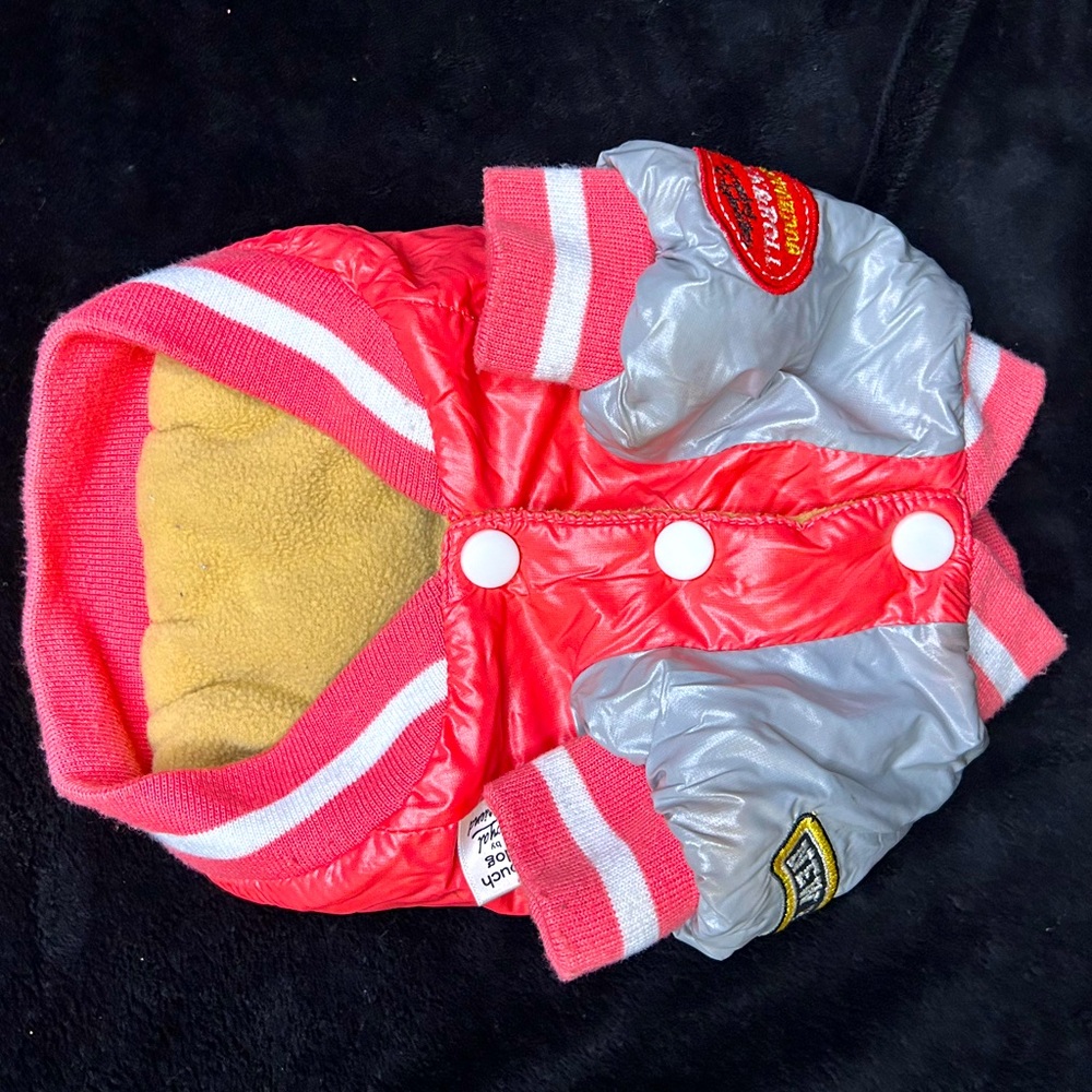 Size small bomber, jacket for dogs